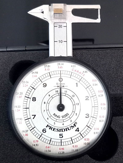 micromètre ou leveridge instrument de mesure pour pierres précieuses