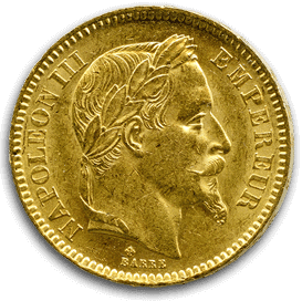 piece 20 Francs or Napoleon
